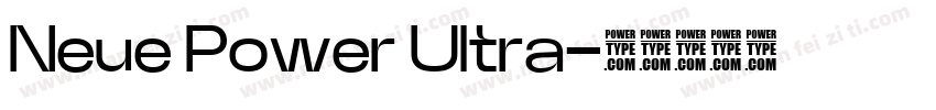 Neue Power Ultra字体转换